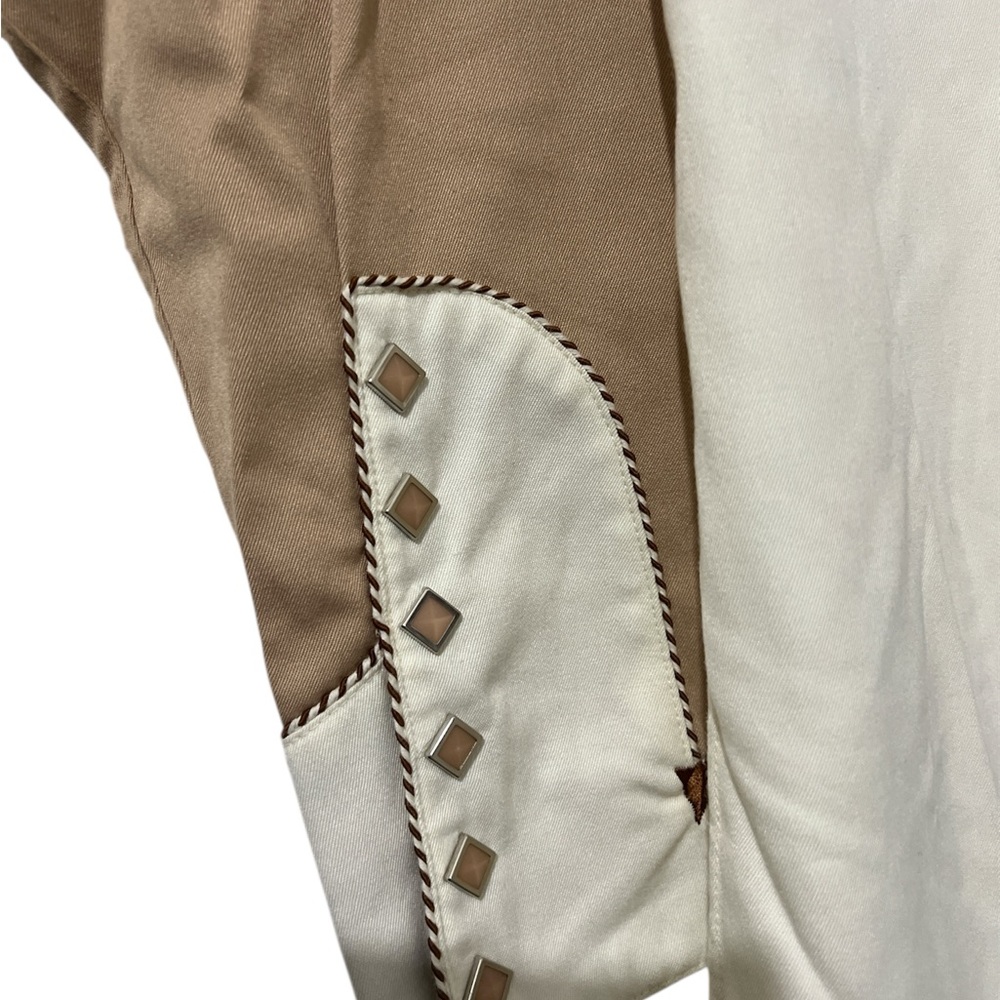 Panhandle Slim Cream and Tan Western Shirt - Picture 3 of 8